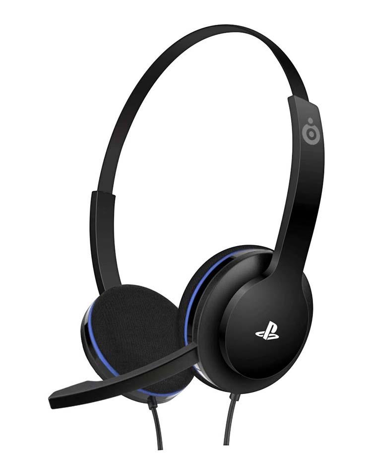 SONY Cuffia a padiglione con cavo Sony Play & Chat per PS4 nero e blu